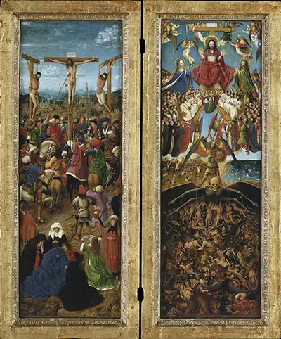Crucifixion and Last Judgement Diptych Jan van Eyck